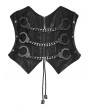 Punk Rave Black Gothic Punk Handcuffs Chain Corset Waistband