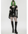 Punk Rave Black Gothic Punk Sexy Gloss Patent Leather Short Dress