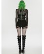 Punk Rave Black Gothic Punk Low Waist Personalized Shorts for Women