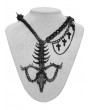 Punk Rave Black Gothic Punk Devil Dragon Bone Necklace