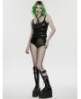 Punk Rave Black Gothic Motorcycle Punk Hot Pants for Women