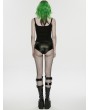 Punk Rave Black Gothic Motorcycle Punk Hot Pants for Women
