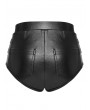 Punk Rave Black Gothic Motorcycle Punk Hot Pants for Women