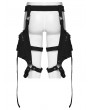 Punk Rave Black Gothic Punk Belt Leg Harness with Bag