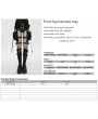 Punk Rave Black Gothic Punk Belt Leg Harness with Bag