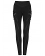 Punk Rave Black Gothic Cyberpunk Leggings for Women