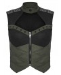 Punk Rave Black and Green Gothic Cyberpunk Mechanical Vest Top for Women