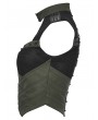 Punk Rave Black and Green Gothic Cyberpunk Mechanical Vest Top for Women