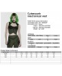 Punk Rave Black and Green Gothic Cyberpunk Mechanical Vest Top for Women