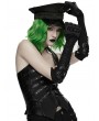 Punk Rave Black Gothic Cyberpunk Cutout Fingerless Gloves