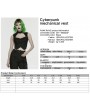 Punk Rave Black Gothic Cyberpunk Mechanical Vest Top for Women