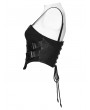 Punk Rave Black Gothic Cyberpunk Corset Top for Women