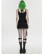 Punk Rave Black Gothic Cyberpunk Asymmetrical Bodycon Short Skirt