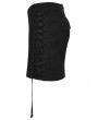 Punk Rave Black Gothic Cyberpunk Asymmetrical Bodycon Short Skirt