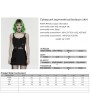 Punk Rave Black Gothic Cyberpunk Asymmetrical Bodycon Short Skirt