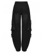 Punk Rave Black Gothic Punk Decadent Denim Pants for Women
