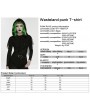 Punk Rave Black Wasteland Punk Gothic Hooded Long Sleeve T-Shirt for Women
