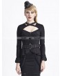 Punk Rave Black Gothic Uniform Style Shirt for Women