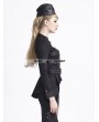 Punk Rave Black Gothic Uniform Style Shirt for Women