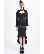 Punk Rave Black Gothic Uniform Style Shirt for Women