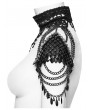 Punk Rave Silver Punk Gothic Lace Tassel Leaf Necklace