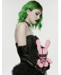 Punk Rave Pink Punk Rivet Cute Rabbit Doll