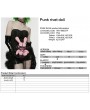 Punk Rave Pink Punk Rivet Cute Rabbit Doll