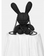 Punk Rave Black Punk Rivet Cute Rabbit Doll
