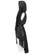 Punk Rave Black Gothic Punk Versatile Hooded Vest for Women
