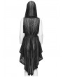 Punk Rave Black Gothic Punk Versatile Hooded Vest for Women