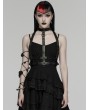 Punk Rave Black Cyberpunk Gothic Skeleton Chain Harness