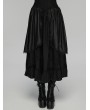 Punk Rave Black Retro Gothic Layered Lace Ruffle Long Skirt
