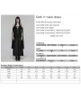 Punk Rave Black Sexy Gothic Off Shoulder Deep V-Neck Long Dress