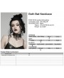Punk Rave Black Gothic Bat Pendant Lace Chain Necklace