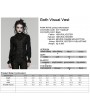 Punk Rave Black Gothic Embroidered Lace Visual Vest for Women
