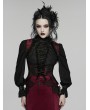 Punk Rave Black and Red Retro Gothic Palace Underbust Corset Vest for Women
