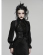 Punk Rave Black Retro Gothic Palace Underbust Corset Vest for Women
