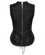 Punk Rave Black Retro Gothic Palace Underbust Corset Vest for Women