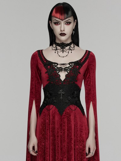 Punk Rave Black Gothic Beaded Embroidery Mesh Corset Waistband