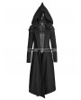 Punk Rave Black Gothic Hooded Coat for Women