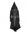 Punk Rave Black Gothic Hooded Coat for Women