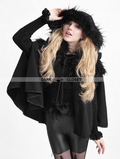 Punk Rave Black Gothic Lolita Cape