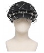 Devil Fashion Black Gothic Punk Rivet Spiked Pin Hat with Rings