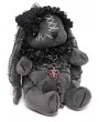 Devil Fashion Grey and Black Gothic Chain Harness Rag Doll