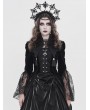 Devil Fashion Black Gothic Retro Bat Collar Tailcoat for Women