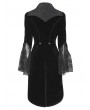Devil Fashion Black Gothic Retro Bat Collar Tailcoat for Women