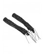 Devil Fashion Black Punk Gothic Lace-Up Mesh Zip Gloves