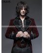 Punk Rave Wine Red Gothic Gentle Jacket with Scissors Tail