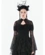 Dark in love Black Gothic Versatile Lace Shoulder Cape for Women