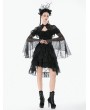 Dark in love Black Gothic Versatile Lace Shoulder Cape for Women